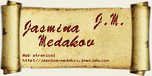 Jasmina Medakov vizit kartica